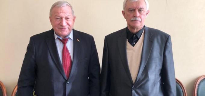 встреча Президента АПП СПб Радченко В.А с Председателем совета директоров АО «Объединённая судостроительная корпорация» Г.С.Полтавченко